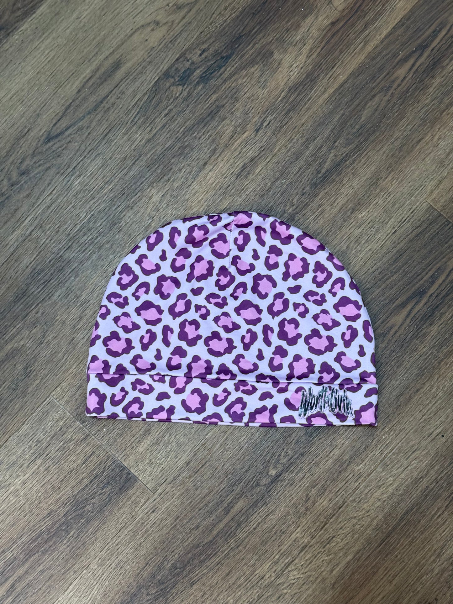 Pink leopard print skully!!